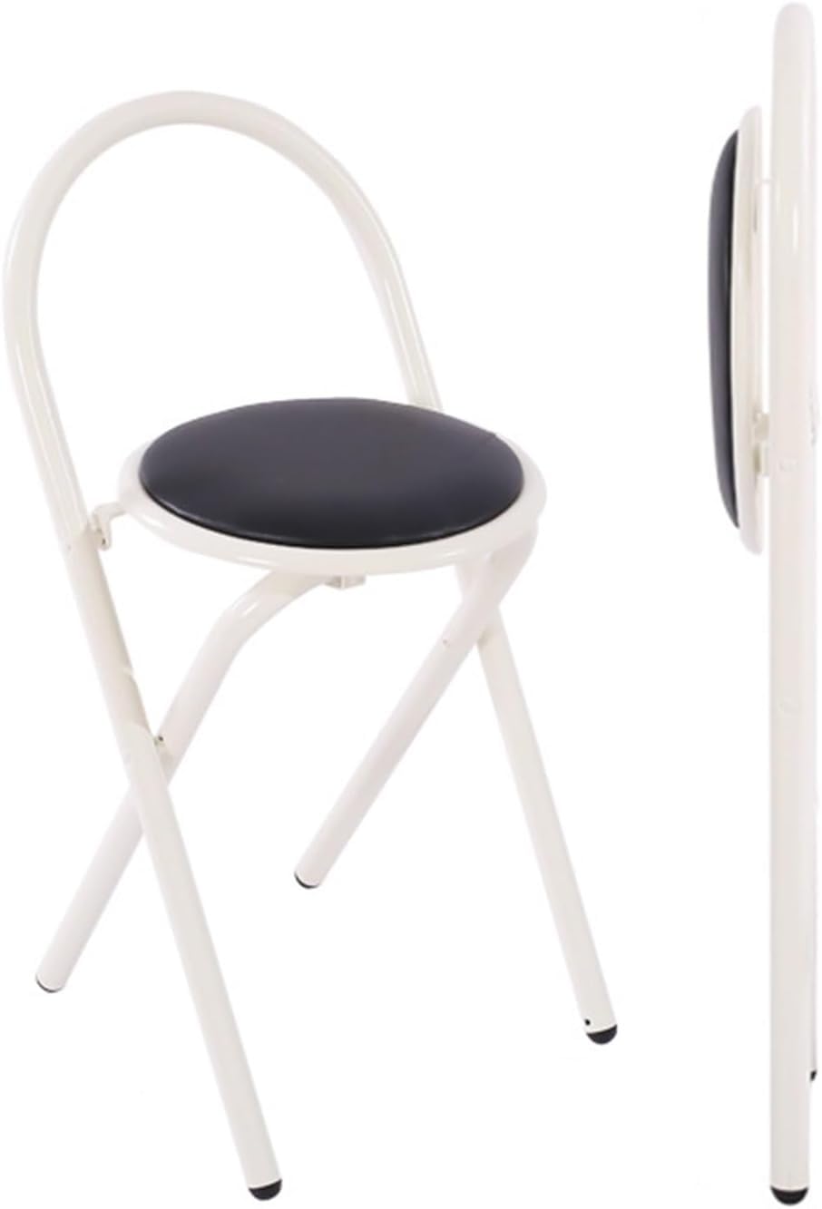 18in Padded Folding Stool with Backrest Z973454