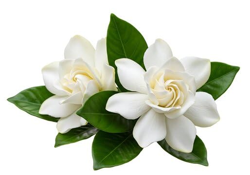 White Blooms Live Flowering Gardenia Shrub Set of Two A17426
