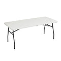 Heavy Duty Portable Folding Table, 6 ft, White P150851