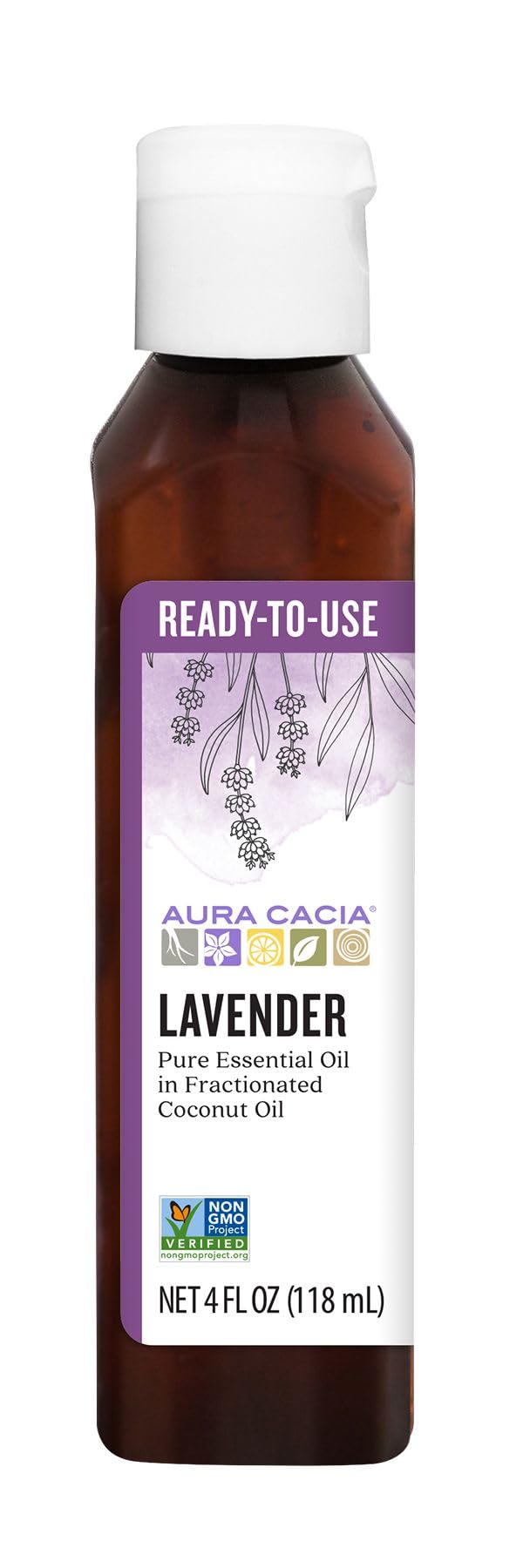 Lavender Essential Oil in Fractionated Coconut Oil 4 fl. oz. F281413