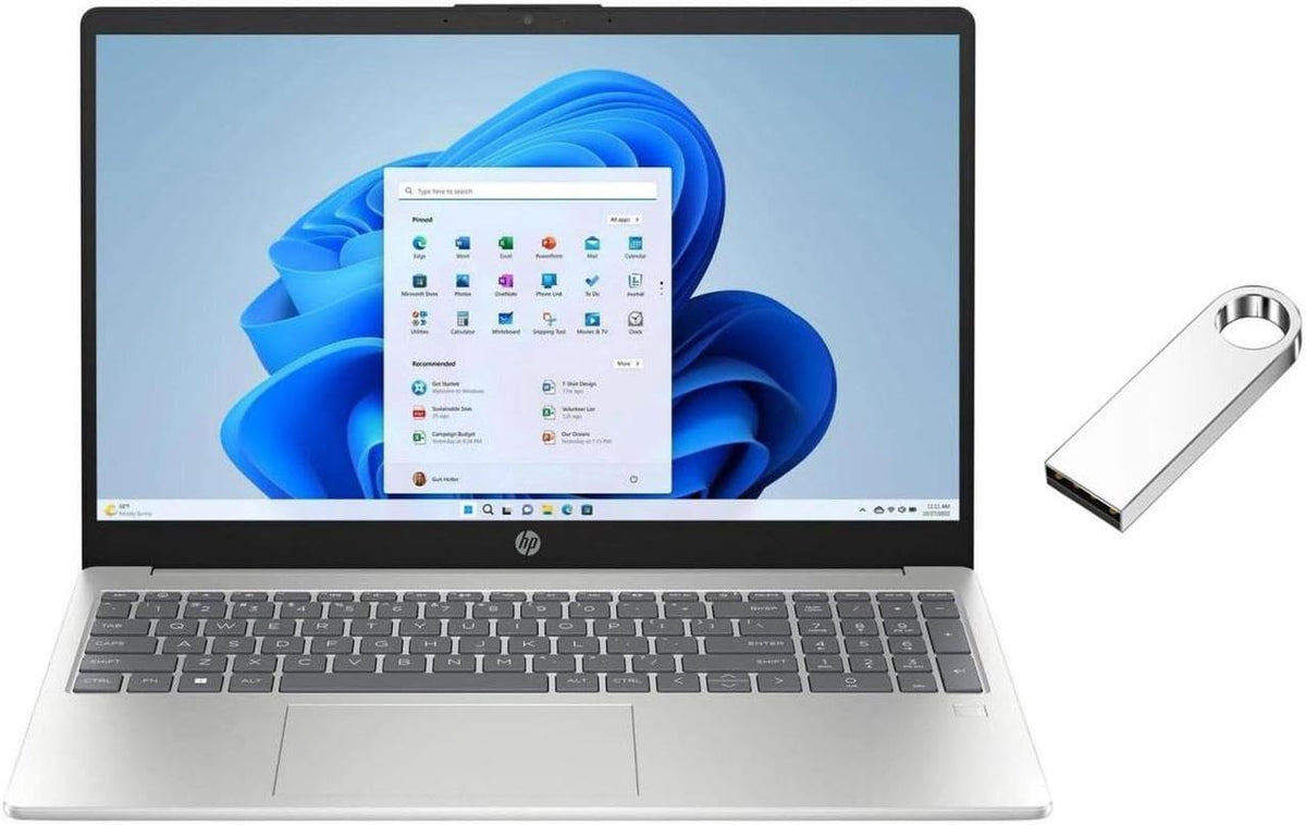 15.6 inch FHD Laptop Intel Core i3-N305 8GB RAM 256GB SSD Silver E209