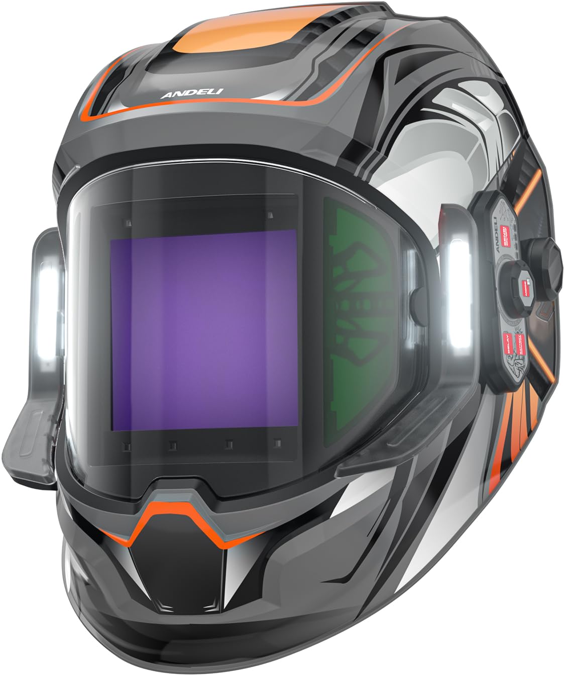 Auto Darkening Welding Helmet with Light J62597