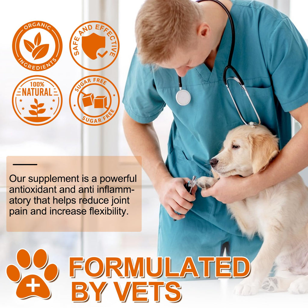 180 Count Turmeric Curcumin Tablets for Dogs W3897