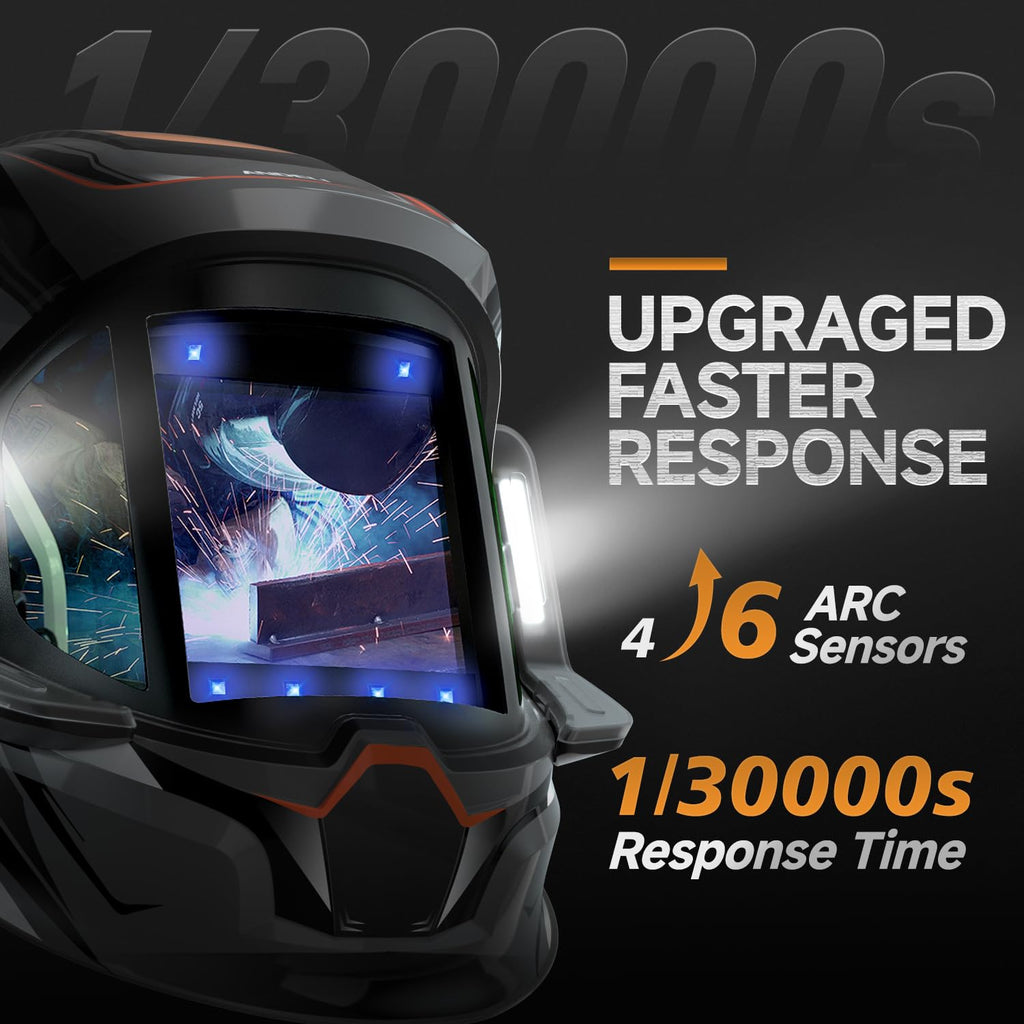 Auto Darkening Welding Helmet with Light J62597