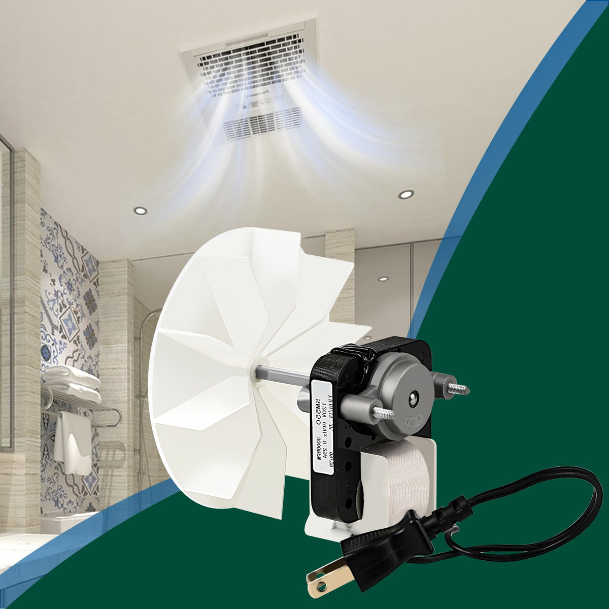 Bathroom Fan Motor Replacement Kit C111005