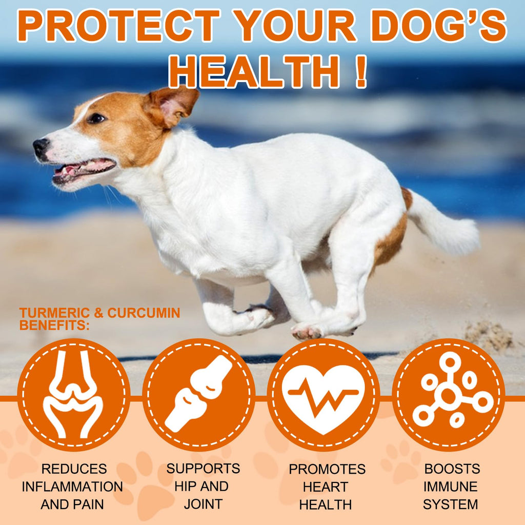 180 Count Turmeric Curcumin Tablets for Dogs W3897