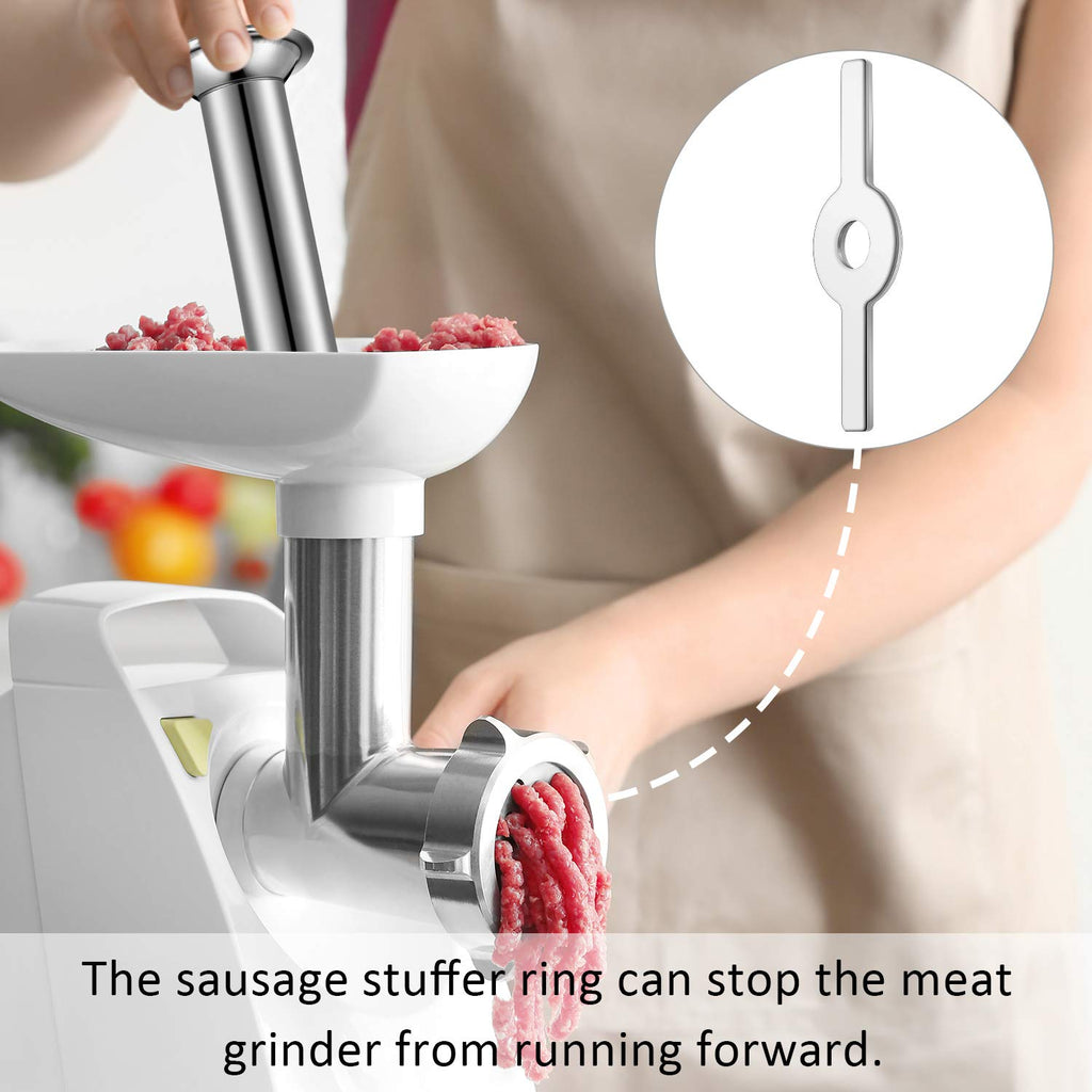 4 Pcs Stainless Steel Sausage Stuffer Tubes Q88991