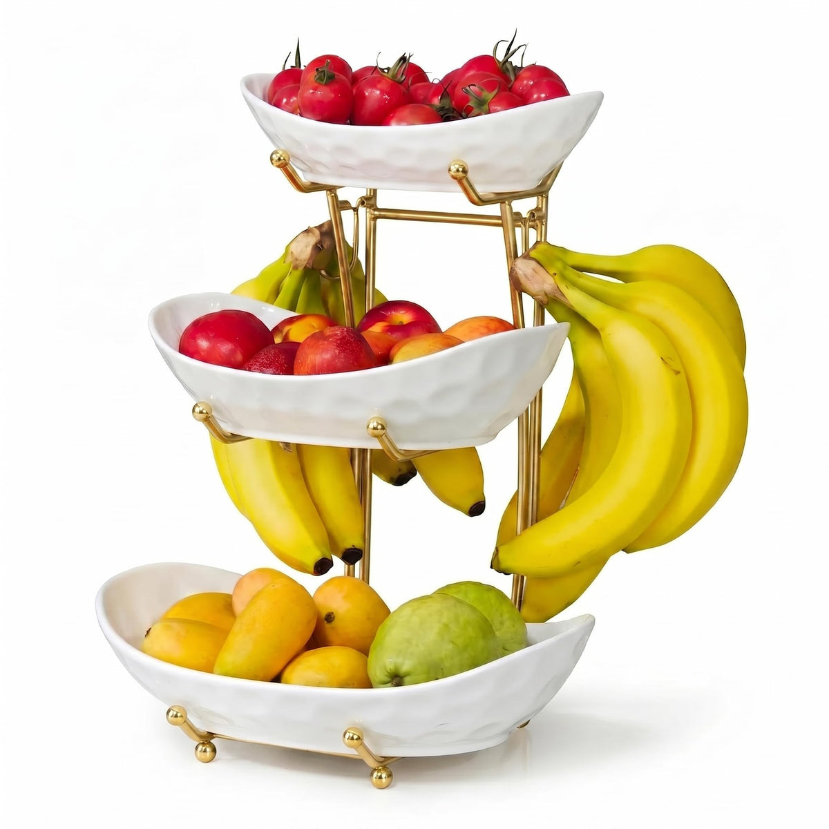 3 Tier Ceramic Fruit Bowl Stand J927208