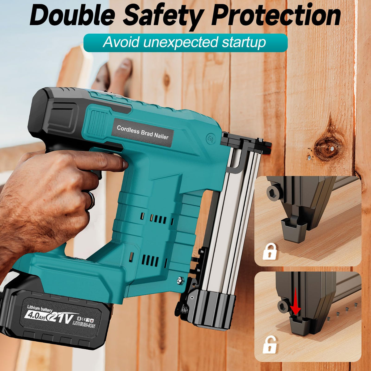 Cordless 18 Gauge 2 in 1 Brad Nailer L2364