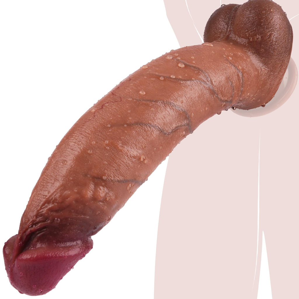 12 Inch Realistic Silicone Dildo L3455