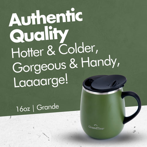 16 oz Insulated Stainless Steel Coffee Mug 2-Pack B944718