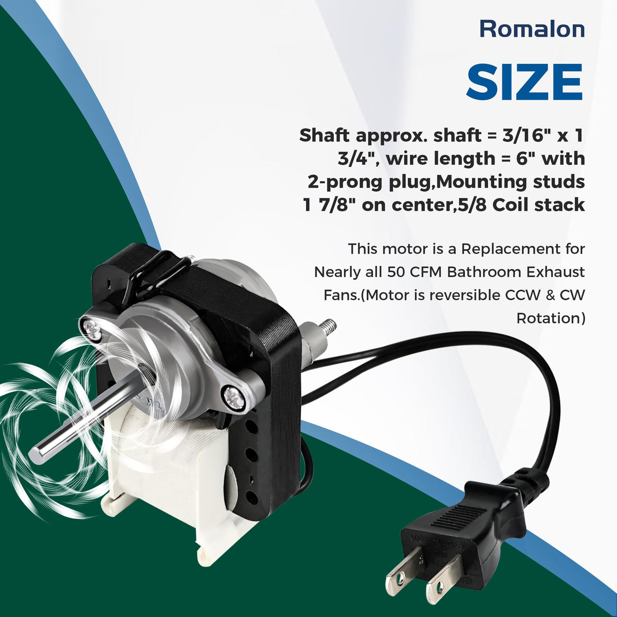 Bathroom Fan Motor Replacement Kit C111005