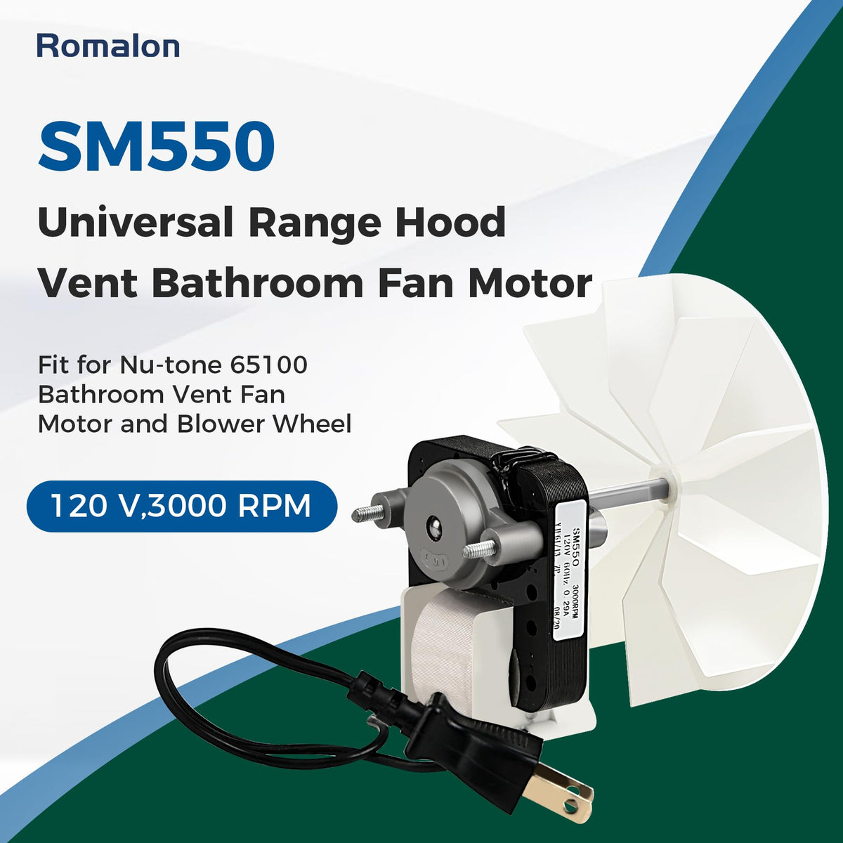 Bathroom Fan Motor Replacement Kit C111005