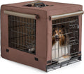 Brown Collapsible Metal Dog Crate Z232505