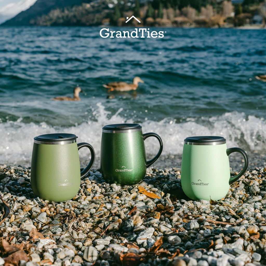 16 oz Insulated Stainless Steel Coffee Mug 2-Pack B944718