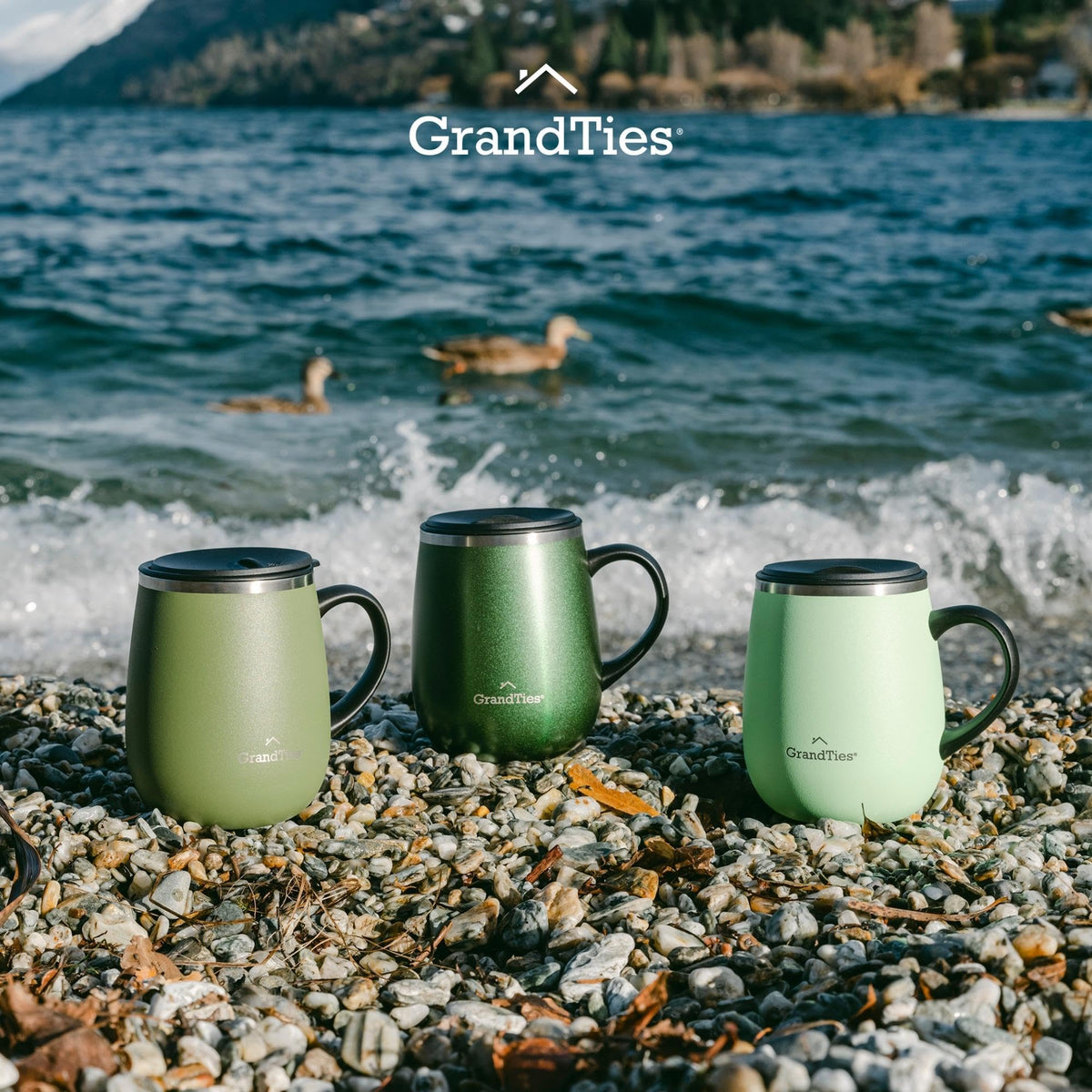 16 oz Insulated Stainless Steel Coffee Mug 2-Pack B944718