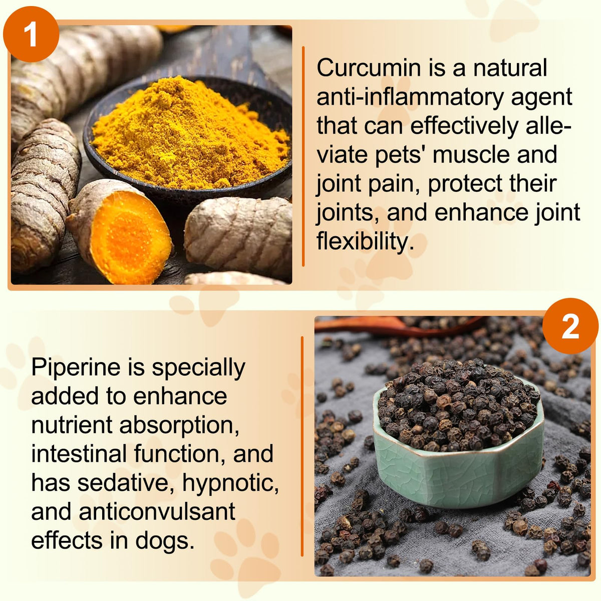 180 Count Turmeric Curcumin Tablets for Dogs W3897