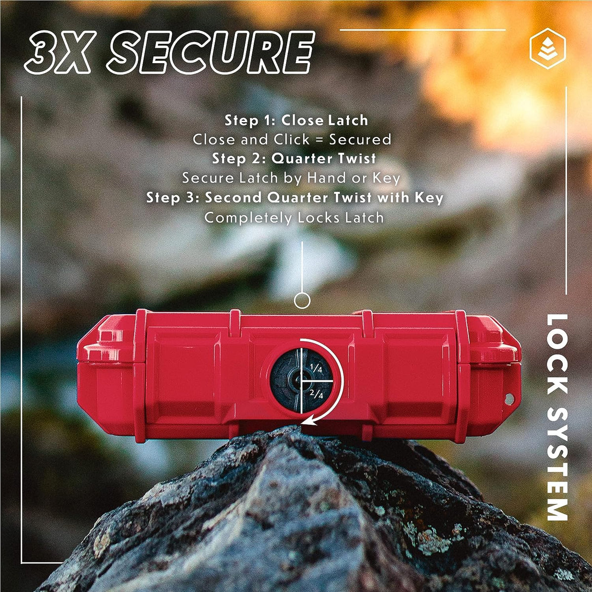 Orange Protective Dry Box Z1717