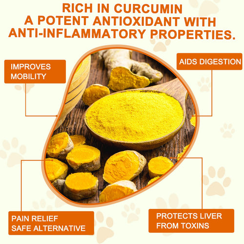 180 Count Turmeric Curcumin Tablets for Dogs W3897