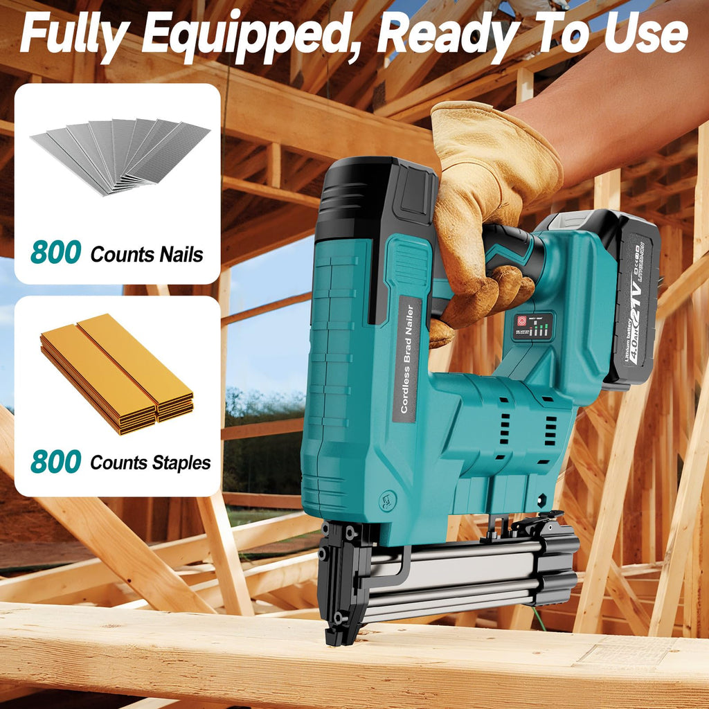 Cordless 18 Gauge 2 in 1 Brad Nailer L2364